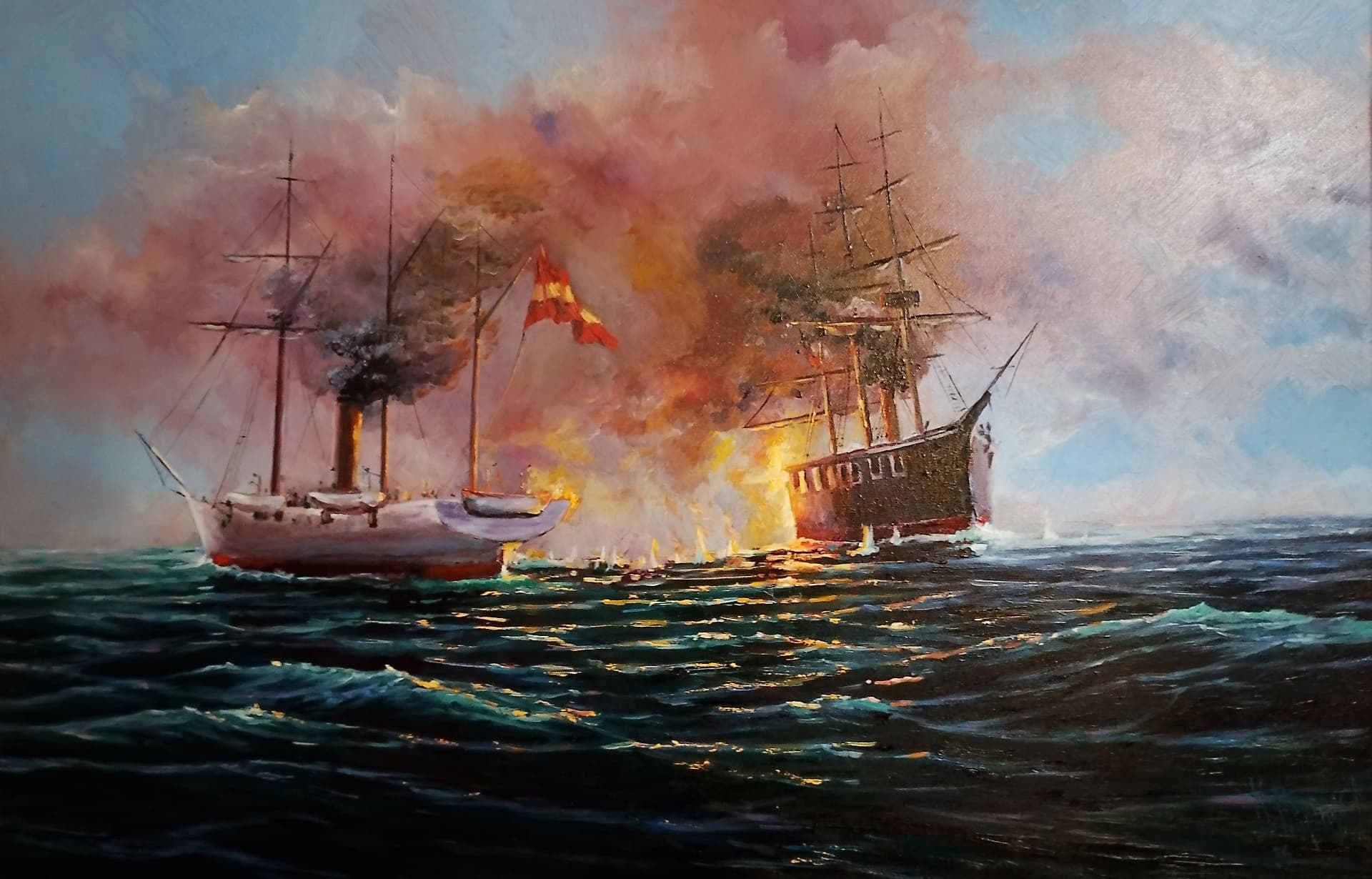 1865, Captura de la Virgen de la Covadonga