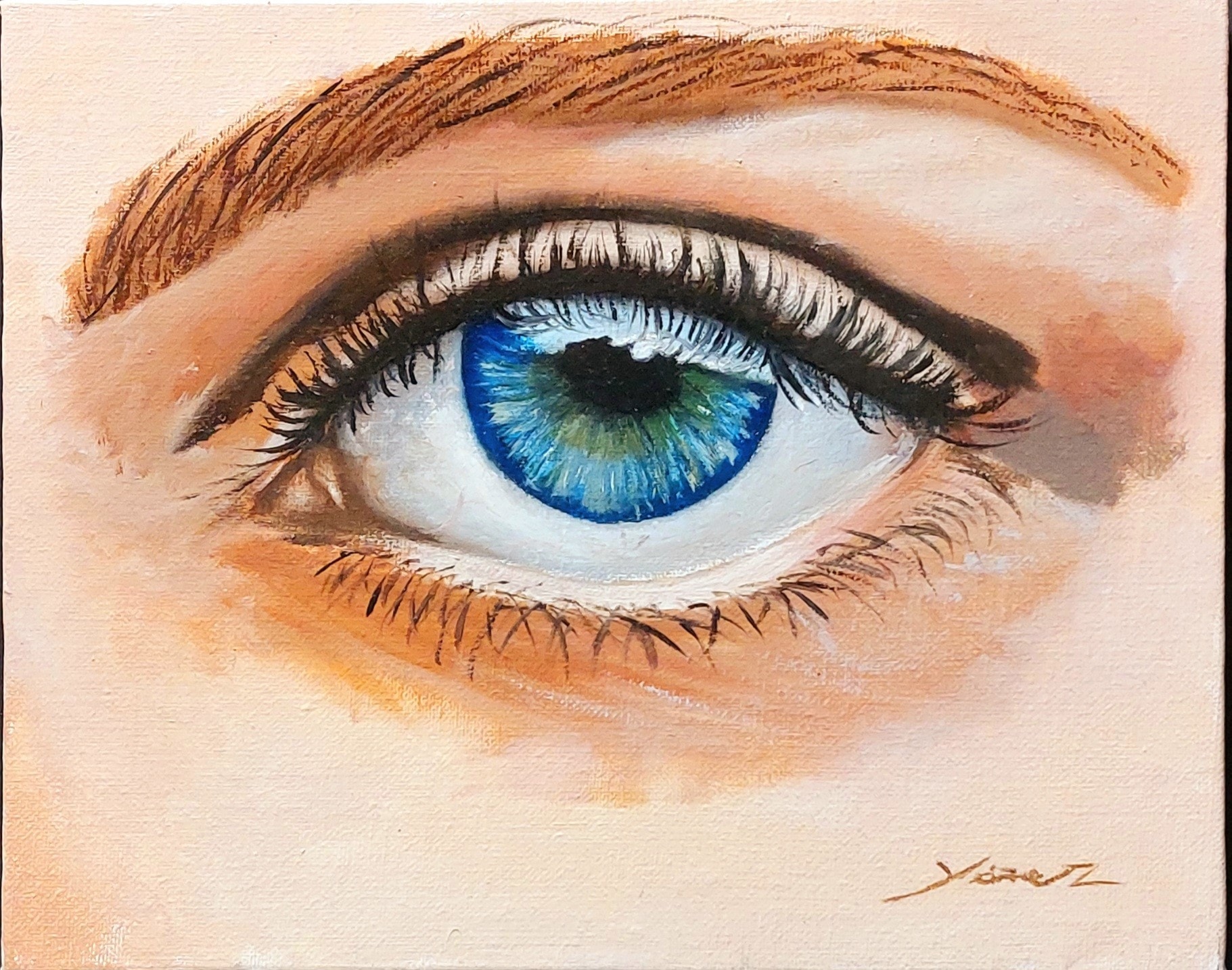 " Mirada Azul "