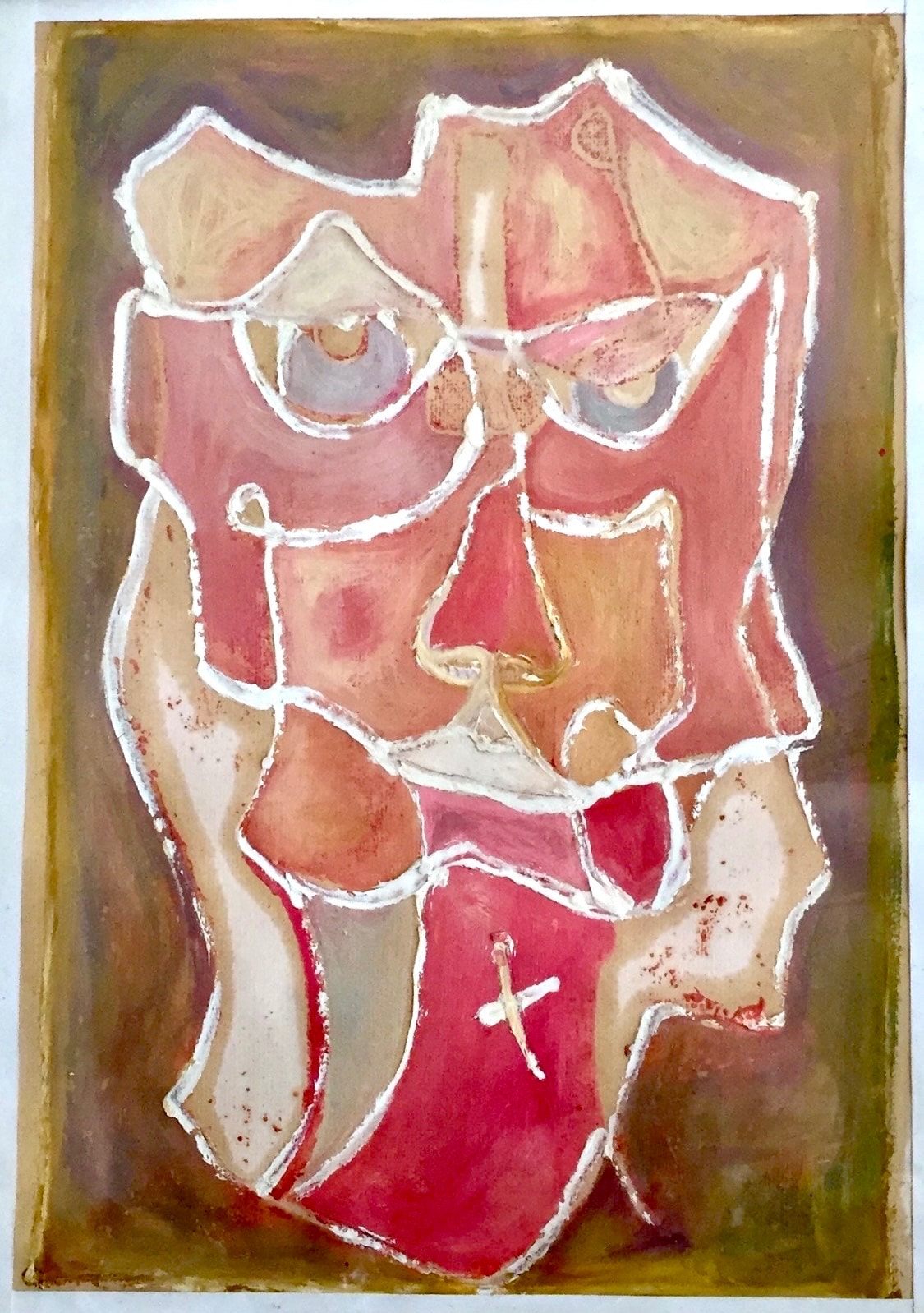 "Old lady in red"
