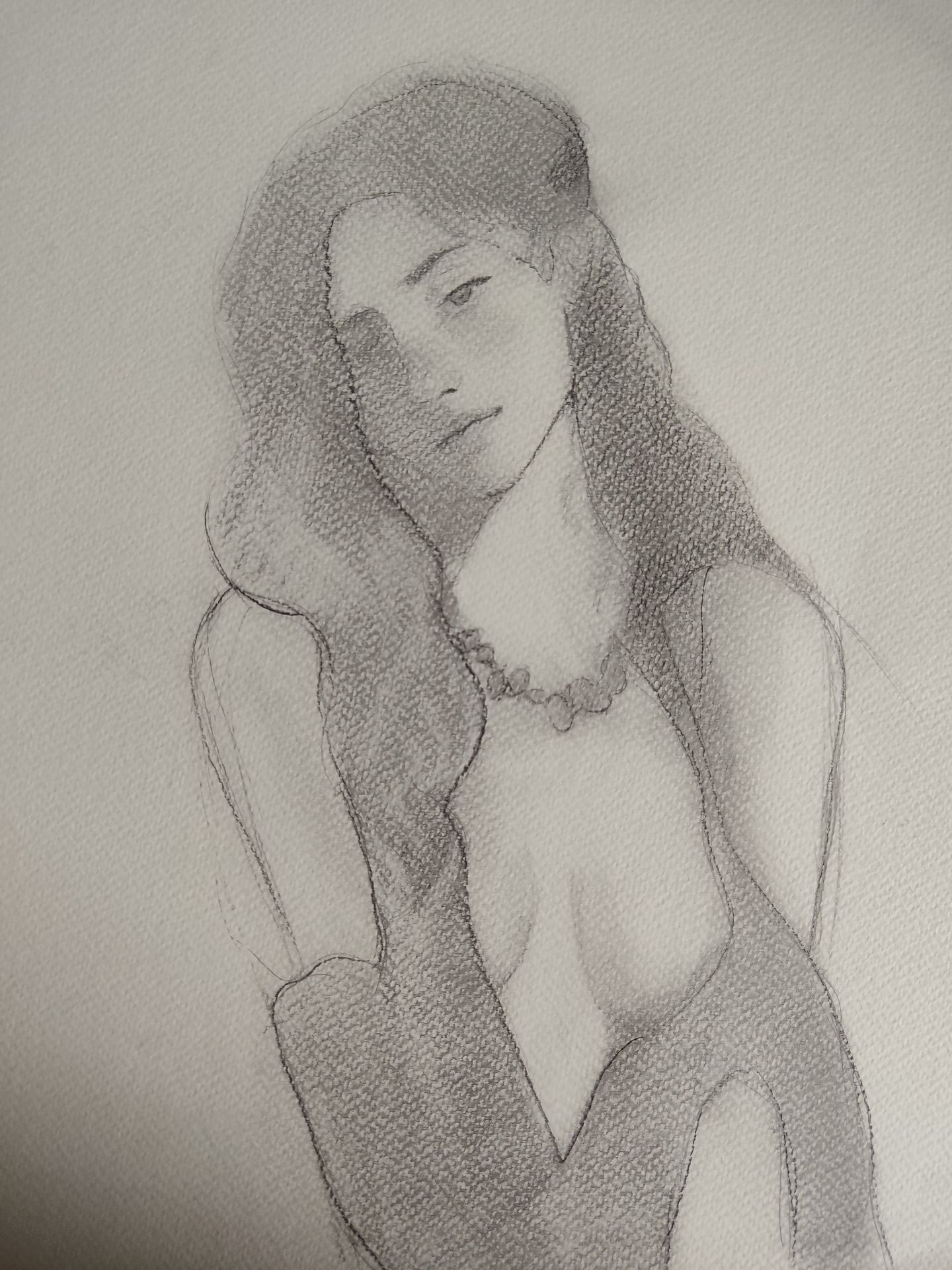 Semidesnudo de frente